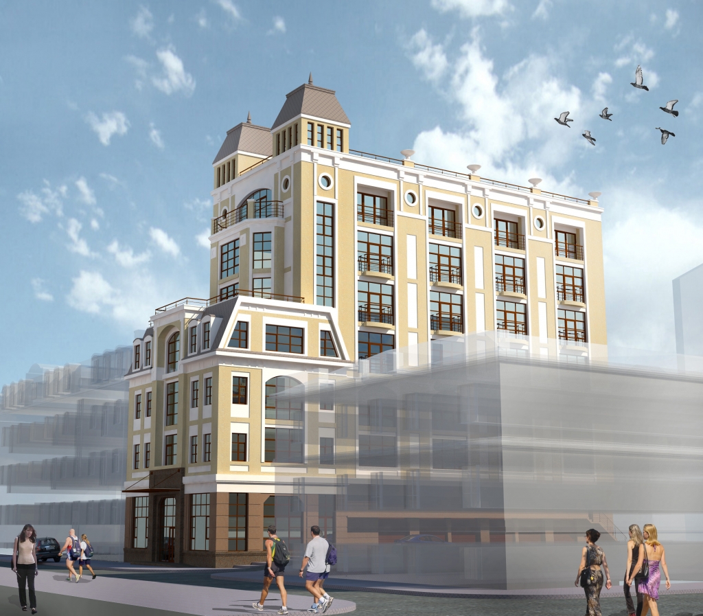 Reconstruction of non-residential building into an office complex